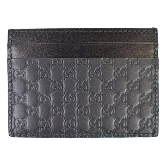 GUCCI Microguccissima Card Case Black 476010