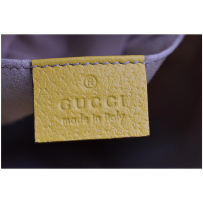 GUCCI Ophidia Flora Small GG Canvas Bucket Bag Yellow 550621