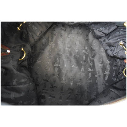 GUCCI GG Crystal Babouska Large Leather Indy Boston Bag 207296 Red