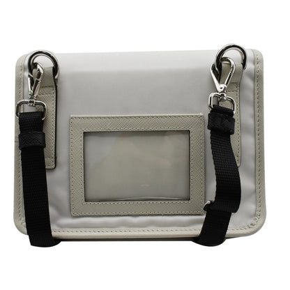 PRADA Re-Nylon Saffiano Leather Smartphone Case Shoulder Bag White