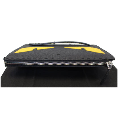 FENDI Bag Bugs eyes Roman Leather Clutch