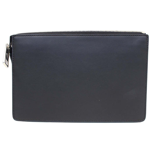 FENDI Metal Bag Bugs Slim Clutch Black - Last Call