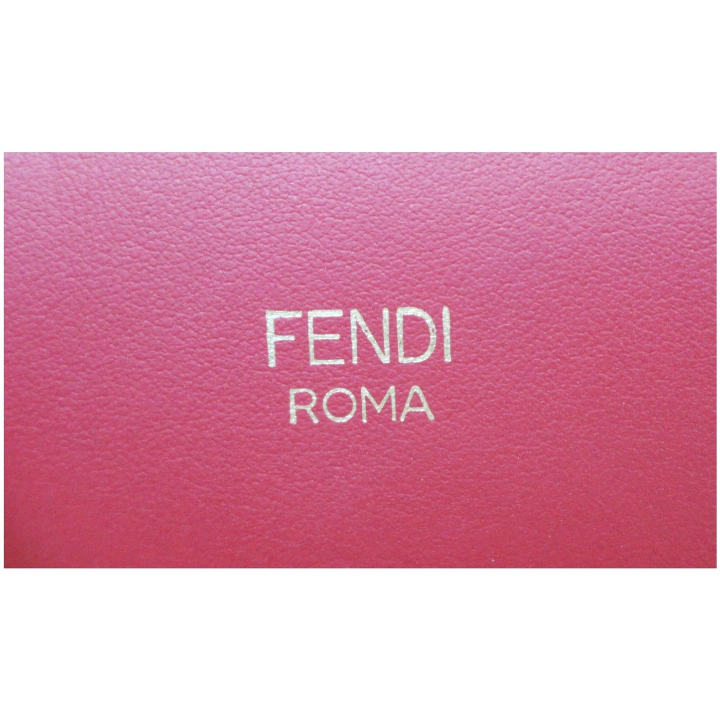 FENDI Runway Leather Tote Shoulder Bag Red