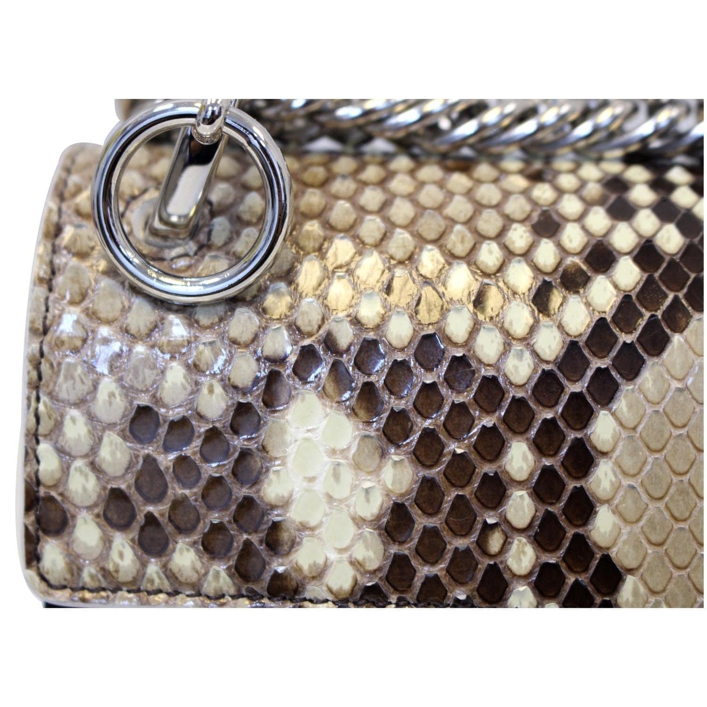 FENDI Kan I Small Python Leather Shoulder Crossbody Bag - Last Call