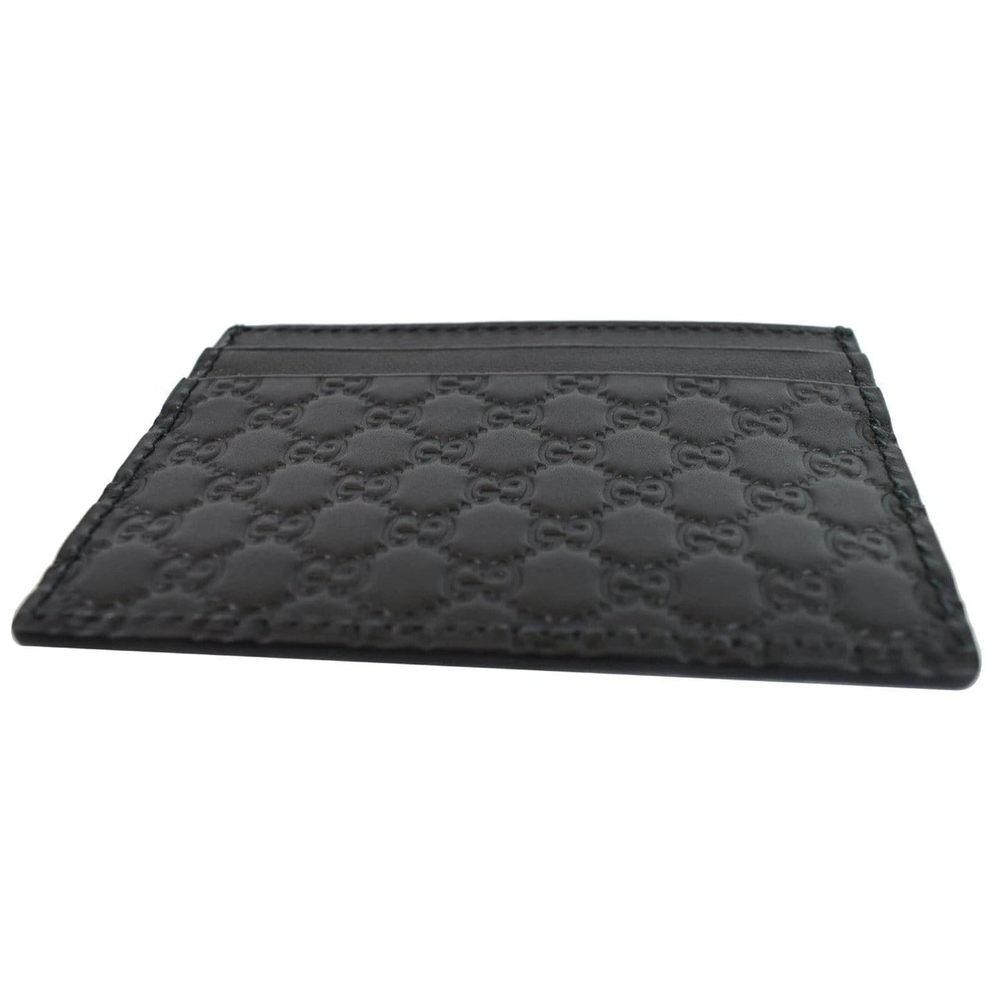 GUCCI Microguccissima Card Case Black 476010