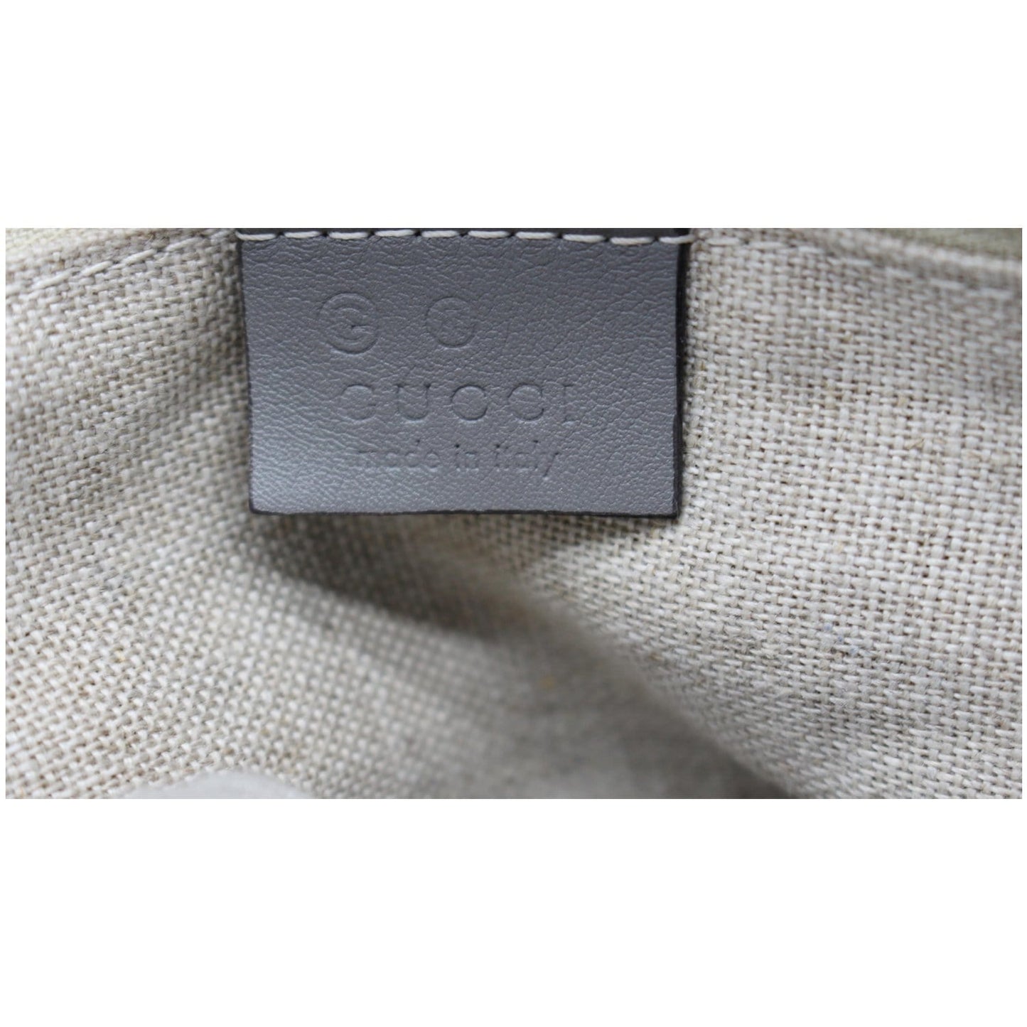 GUCCI Small Bree GG Guccissima Leather Tote Crossbody Bag Grey 449241