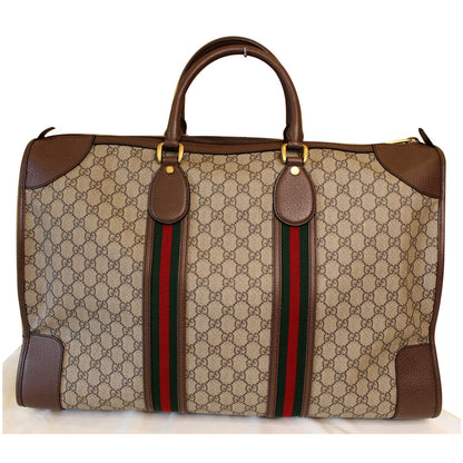 GUCCI Ophidia GG Large Carry-On Supreme Canvas Duffle Bag Beige 598152 - 20% OFF