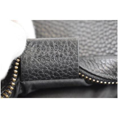 GUCCI Soho Disco Small Leather Crossbody Bag Black 347994