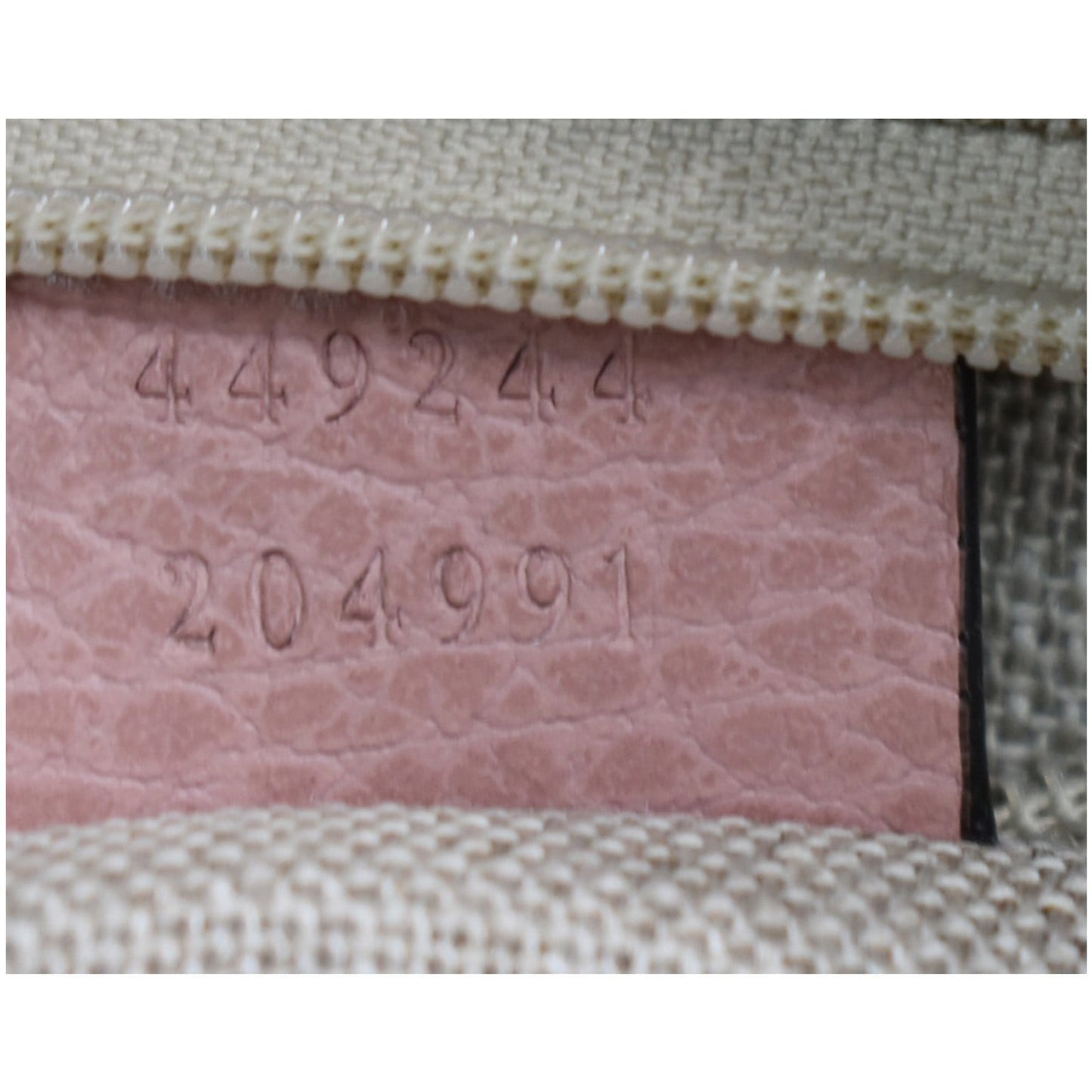 GUCCI Large Bree GG Canvas Hobo Bag Pink 449244