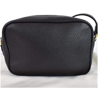 GUCCI Soho Disco Small Leather Crossbody Bag Black 347994