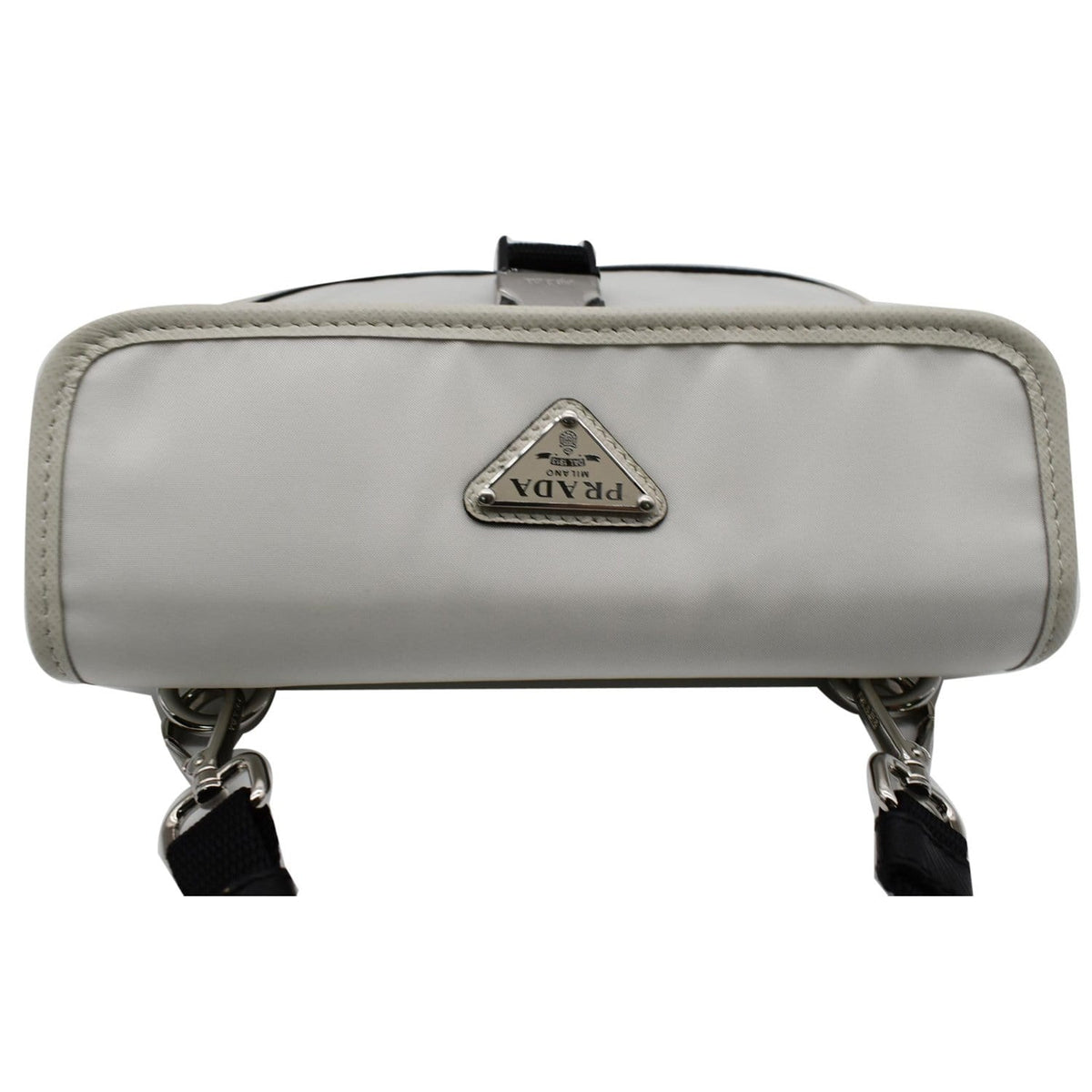 PRADA Re-Nylon Saffiano Leather Smartphone Case Shoulder Bag White