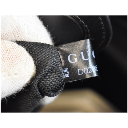 GUCCI Sherry Line GG Supreme Canvas Tote Bag Black 495560