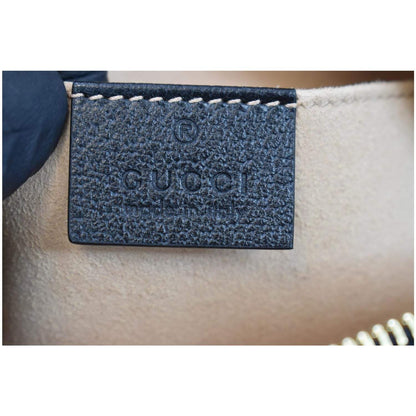 GUCCI Ophidia Mini GG Web Leather Crossbody Bag Black 517350