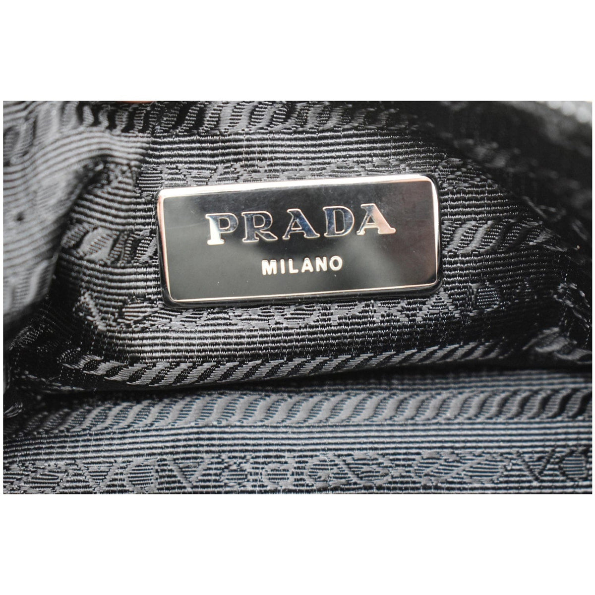 PRADA New Vela Cylindrical Nylon Shoulder Bag White