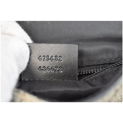 GUCCI GG Supreme Monogram Web Messenger Bag Beige 475432