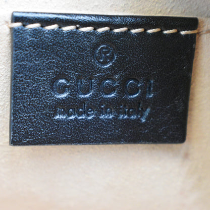 GUCCI GG Marmont Matelasse Leather Belt Bag Black 476434