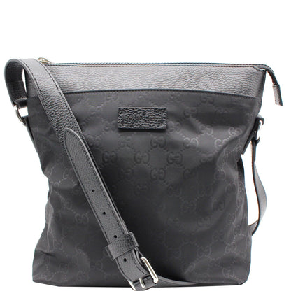 GUCCI GG Monogram Nylon Small Messenger Bag Black 510342
