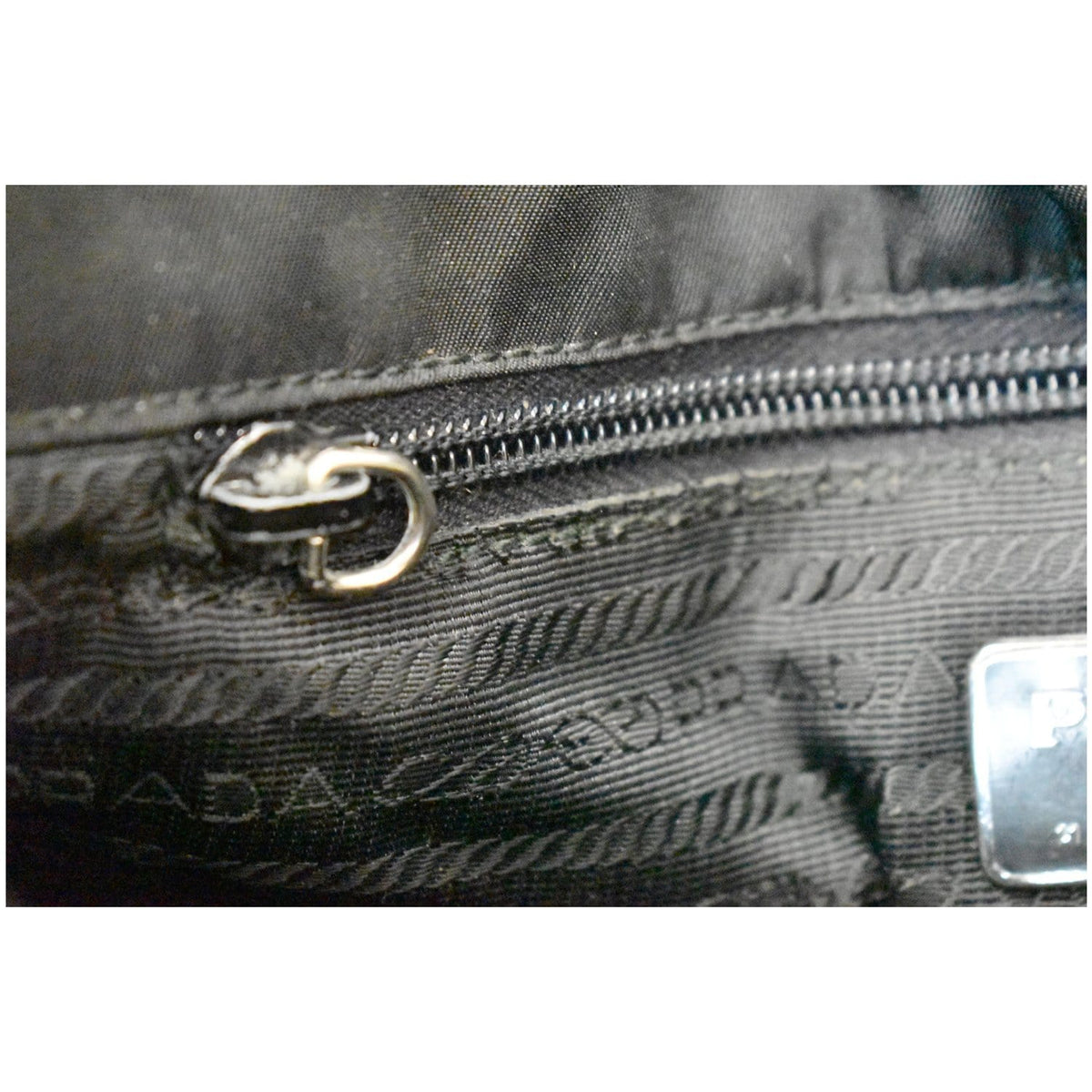 PRADA Tessuto Nylon Tote Shoulder Bag Black