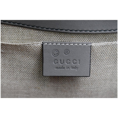 GUCCI Emily Medium GG Guccissima Leather Chain Shoulder Bag 449635 Gray
