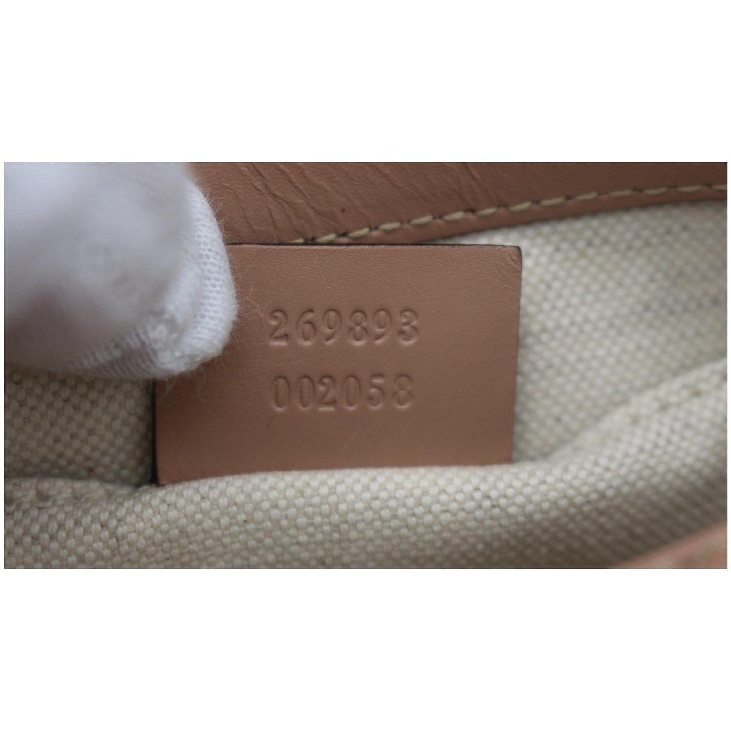 GUCCI Mayfair Small Bow GG Canvas Shoulder Bag Rose Beige 269893