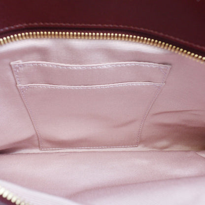 GUCCI Large Arli Leather Top Handle Shoulder Bag Burgundy 550130