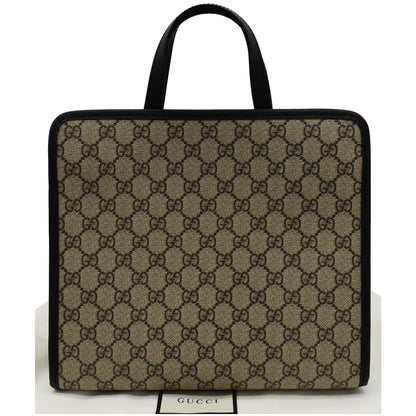 GUCCI Children’s Cat Printed GG Canvas Tote Bag Beige 645290