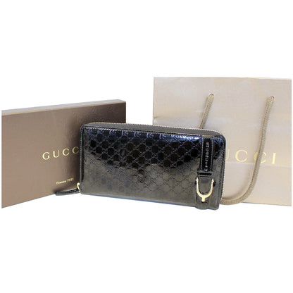 GUCCI Nice Microguccissima Patent Leather Wallet 309758