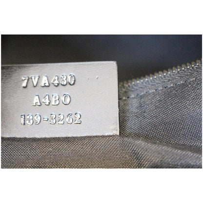 FENDI Black Leather Weekender Satchel Shoulder Bag