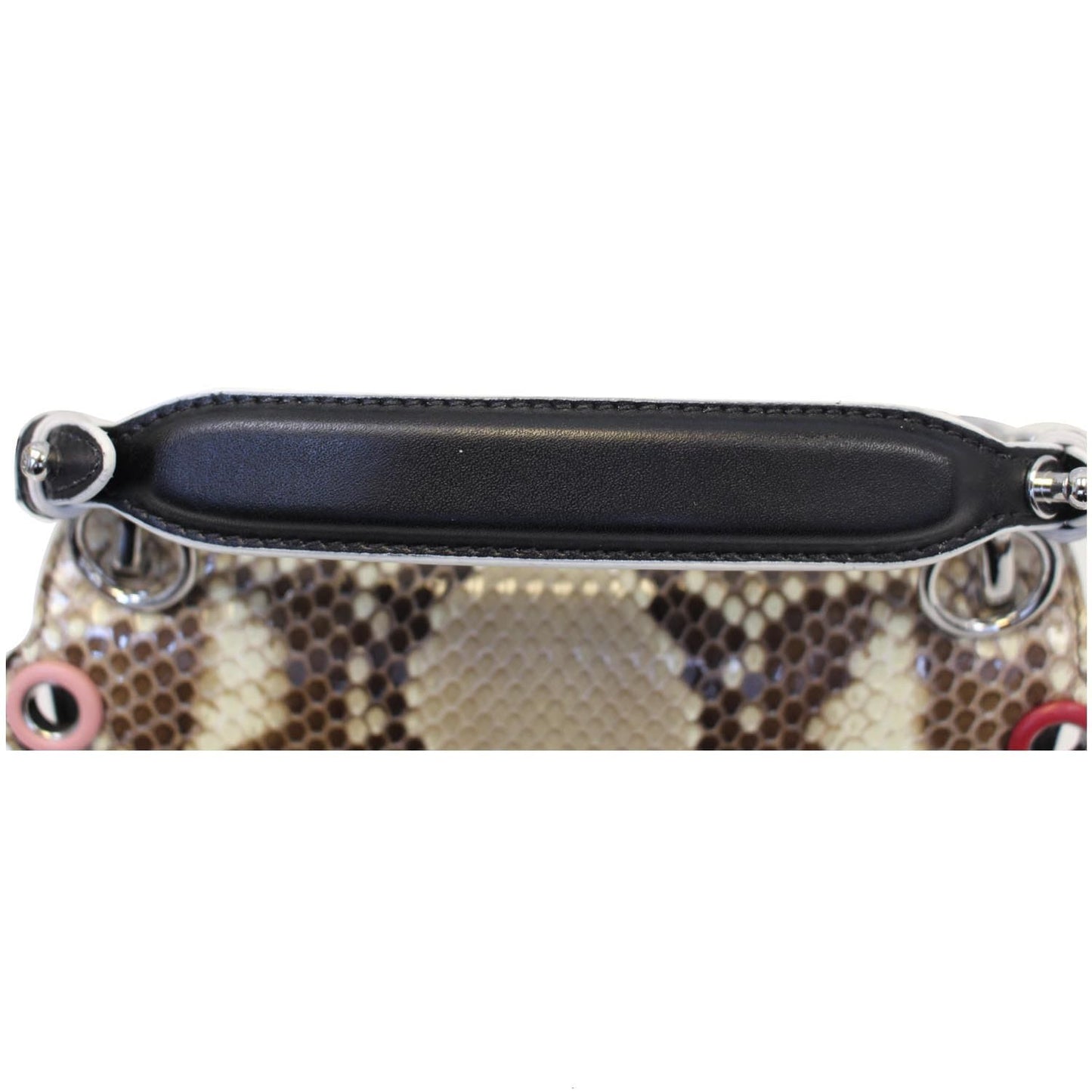 FENDI Kan I Small Python Leather Shoulder Crossbody Bag - Last Call