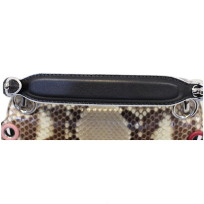FENDI Kan I Small Python Leather Shoulder Crossbody Bag - Last Call