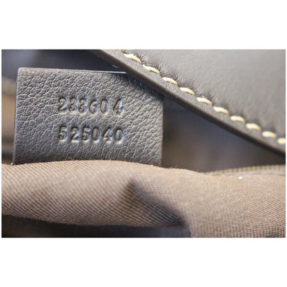 GUCCI New Ladies Web GG Canvas Large Hobo Bag Beige 233604