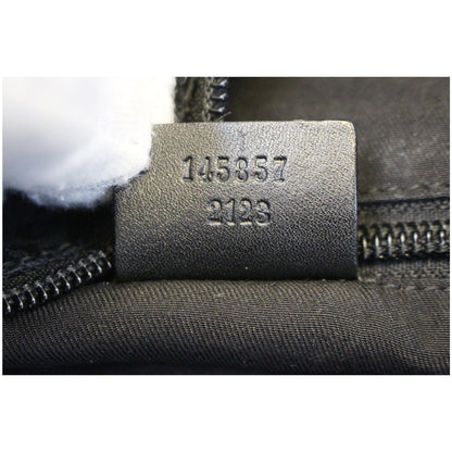 GUCCI Monogram Medium Perforated Messenger Crossbody Bag Black