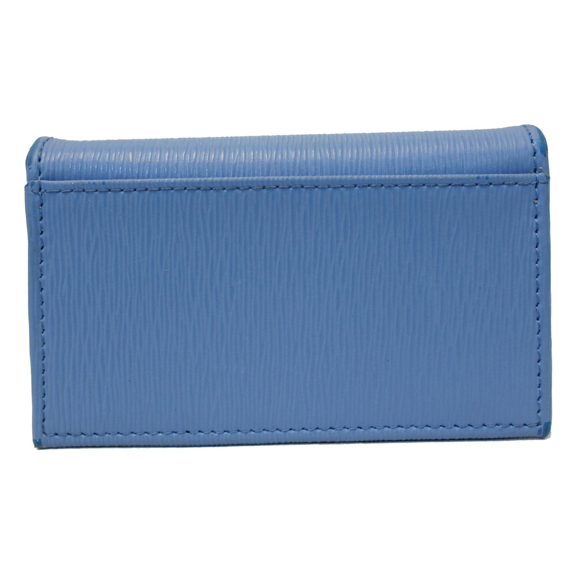 PRADA Saffiano Leather Blue Wallet