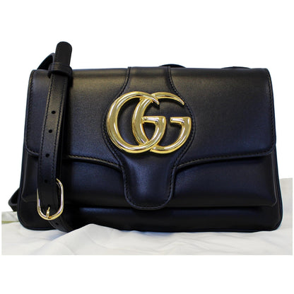 GUCCI Arli Small Leather Shoulder Bag Black 550129