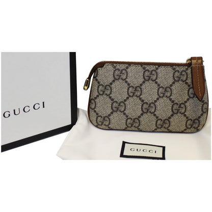 GUCCI GG Supreme Monogram Key Case Beige