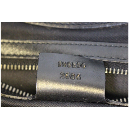 GUCCI GG Canvas Half Moon Hobo Bag Black