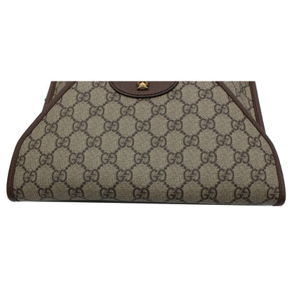 GUCCI Neo Vintage Medium GG Supreme Canvas Messenger Bag Beige 598604