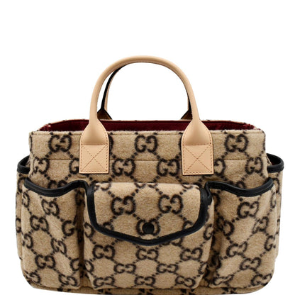 GUCCI Children's GG Supreme Wool Tote Bag Beige 686159