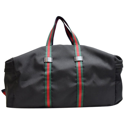 GUCCI Techno Canvas Duffle Travel Bag Black 450983