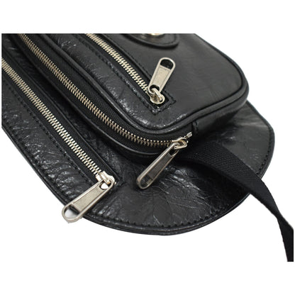 GUCCI Morpheus GG Interlocking Logo Leather Belt Bag Black 575857 - 25% OFF