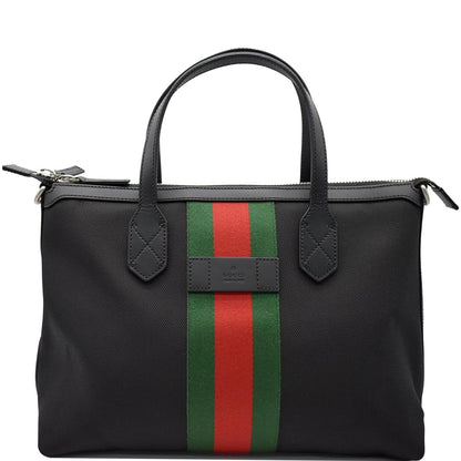 GUCCI Nylon Top Handle Shoulder Bag Black 630923