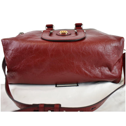 GUCCI Soft Backpack Calfskin Leather Duffle Bag Red 587866 - 20% OFF
