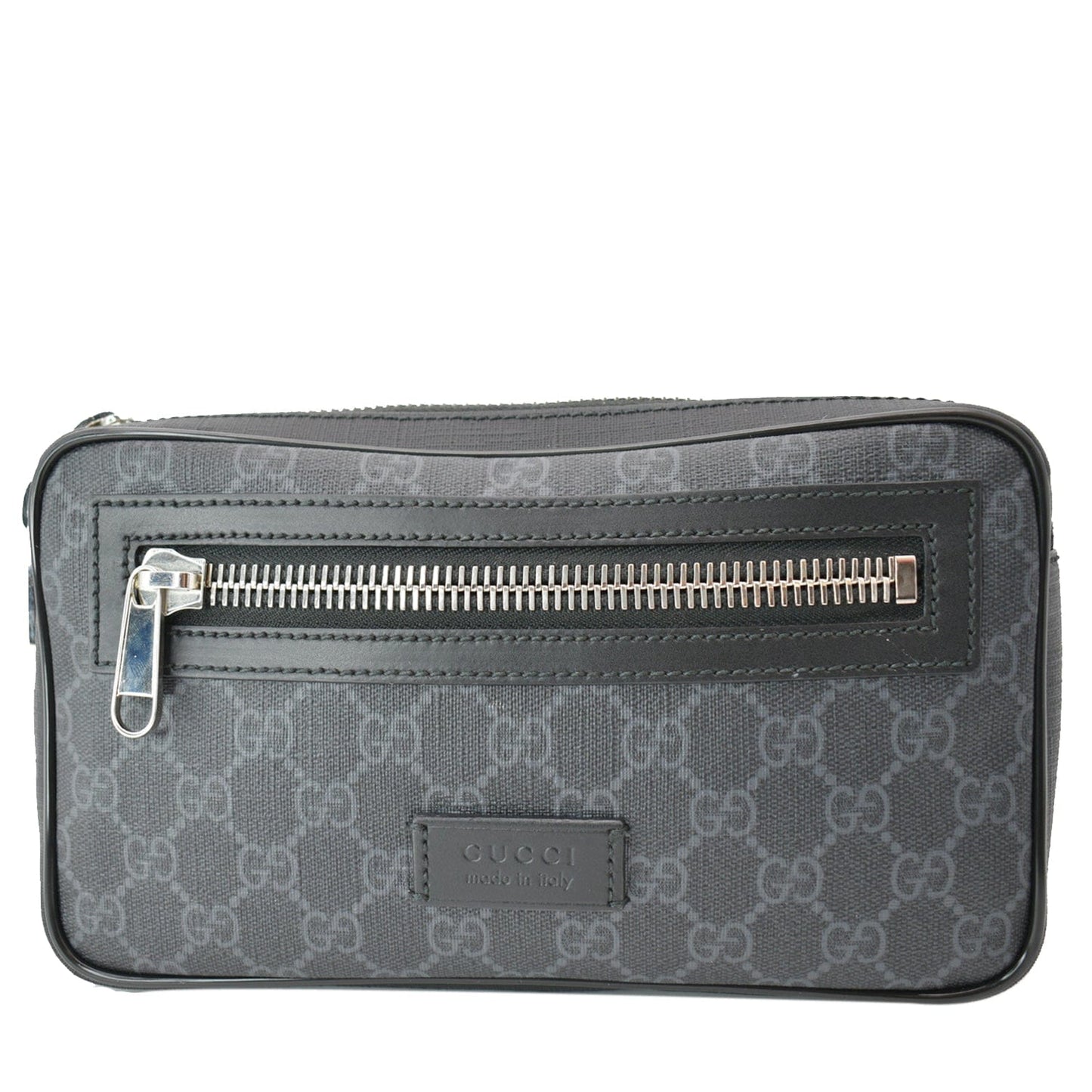 GUCCI GG Supreme Canvas Belt Bumbag Black 474293