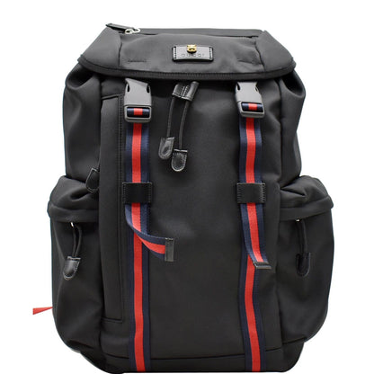 GUCCI Techno Fabric Backpack Bag Black 429037