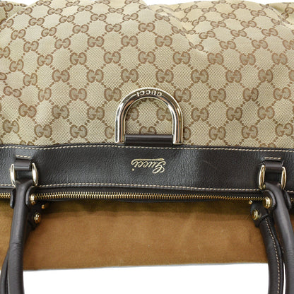 GUCCI D Ring GG Canvas Tote Bag Beige 189831