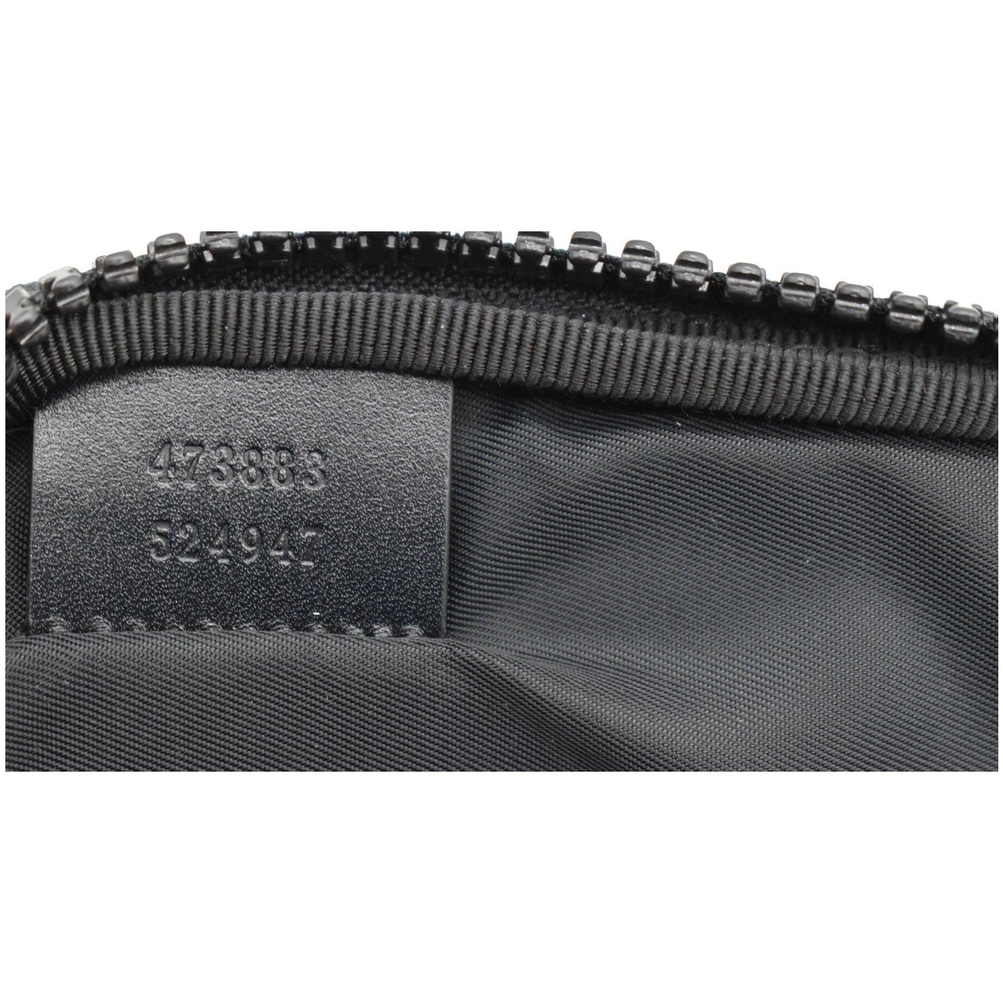 GUCCI Butterfly Techno Embroidered Canvas Tech Case Black 473883