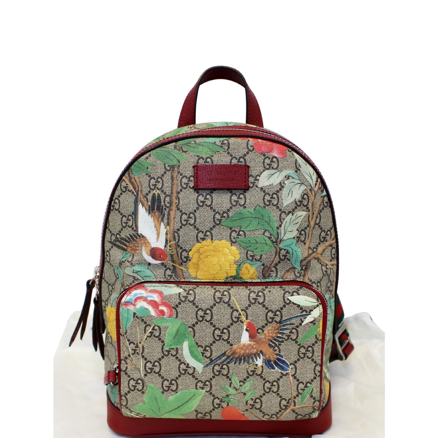 GUCCI GG Supreme Monogram Tian Animal Print Backpack 427042