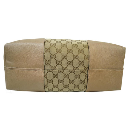 GUCCI Bree GG Supreme Leather Shoulder Bag 323673 Mauve