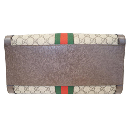 GUCCI Ophidia Medium GG Supreme Tote Shoulder Bag Beige 524537
