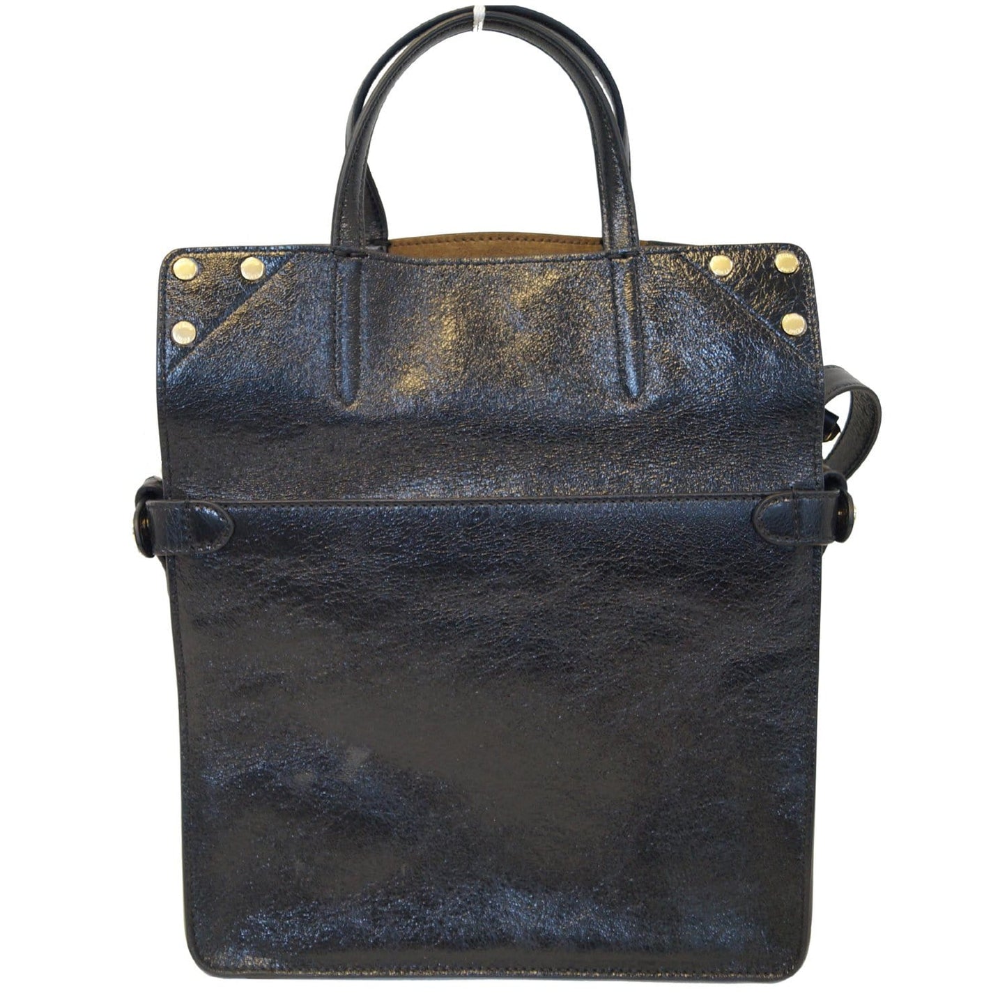 FENDI Flip Large FF Motif Calf Leather Crossbody Bag Black